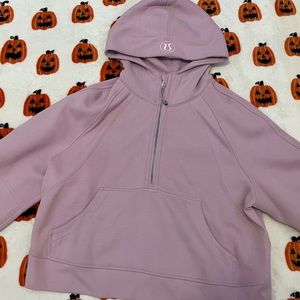 Lululemon Scuba Cropped Hoodie Half zip Up